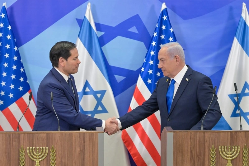 Dışişleri Bakanı Marco Rubio çıktığı ilk Ortadoğu turunda İsrail’e giderek Başbakan Netanyahu ve mevkidaşı Gideon Saar ile resmi temaslarda bulundu.