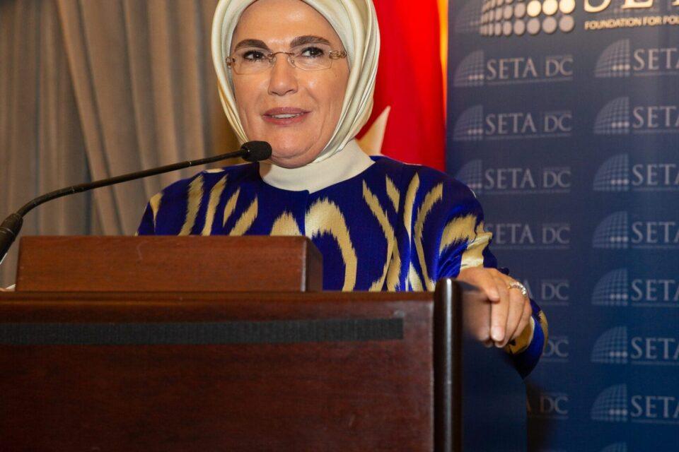 Turkey’s First Lady Highlights Turkey’s Work to Assist Refugees in New York City